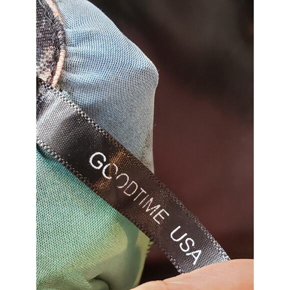 Good Time Long Maxi Dress Women's L Multicolor Halter Neck Sleeveless Pullover - Picture 3 of 11